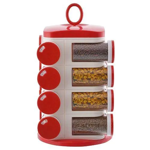 16 Jar Revolving Multipurpose Rack - Organize all your Spices in One Rack