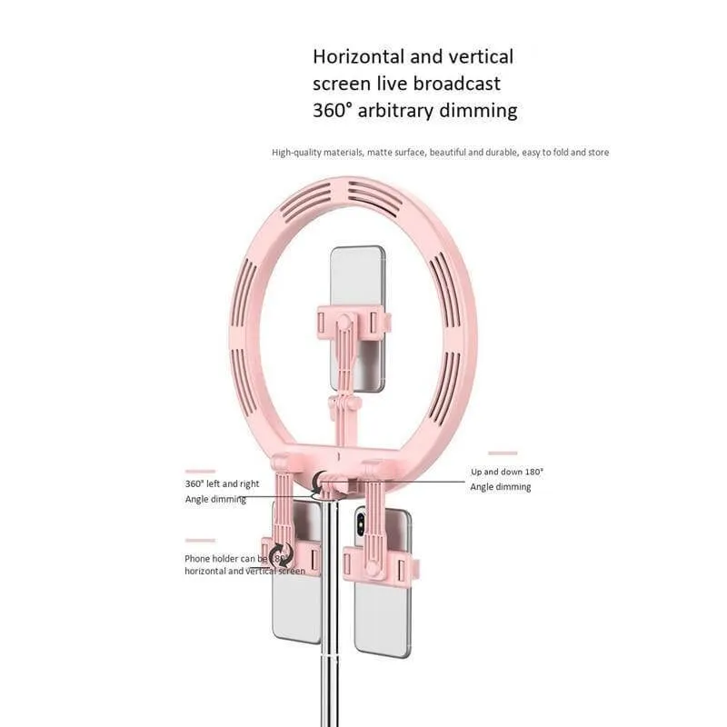 3 Modes Dimmable Foldable LED Selfie Round Light