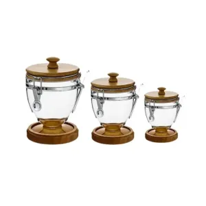 3 Pcs Storage Jar With Spoon