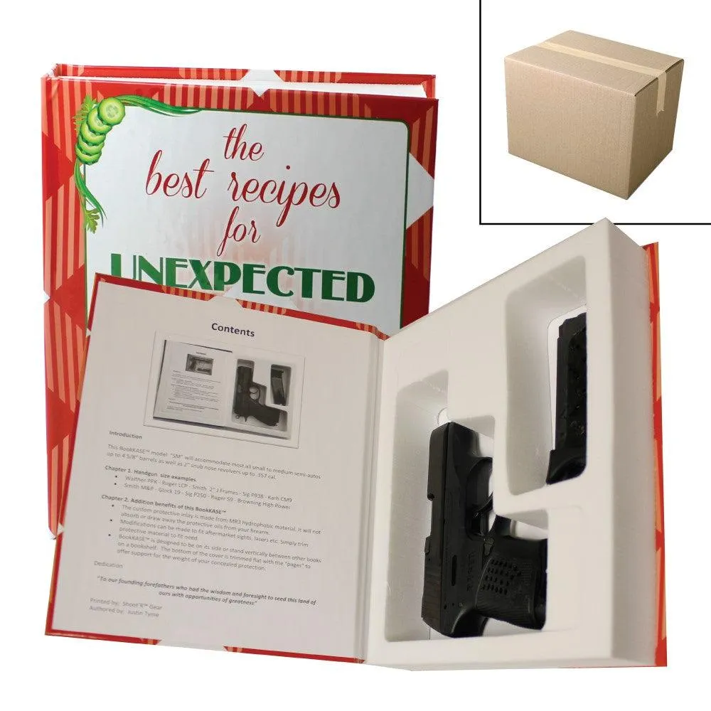 4 Units - Hand Gun Hider Book Safe-Best Recipes SM