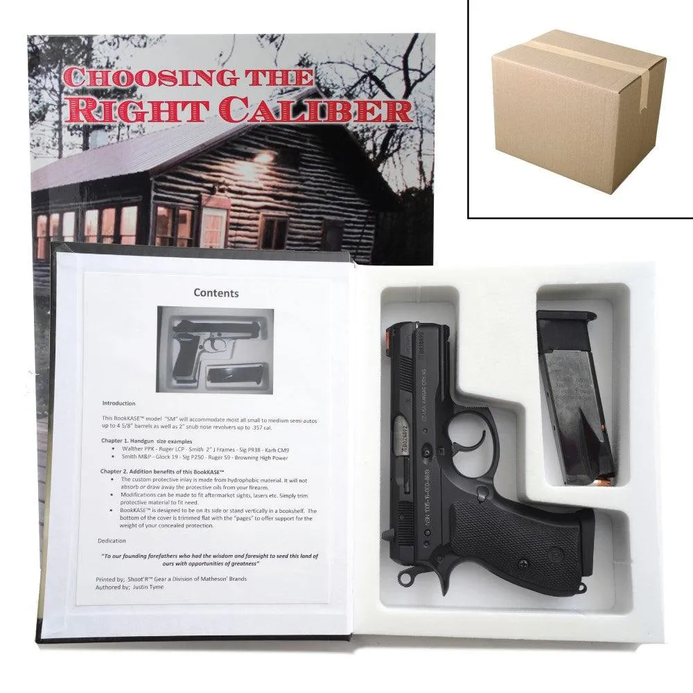 4 Units - Hand Gun Hider Book Safe-The Right Caliber ML