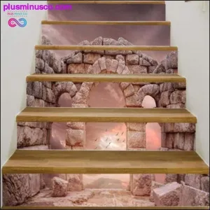 6pcs/13pcs Stone Pillar Home Stair Stickers Vinyl Scenery