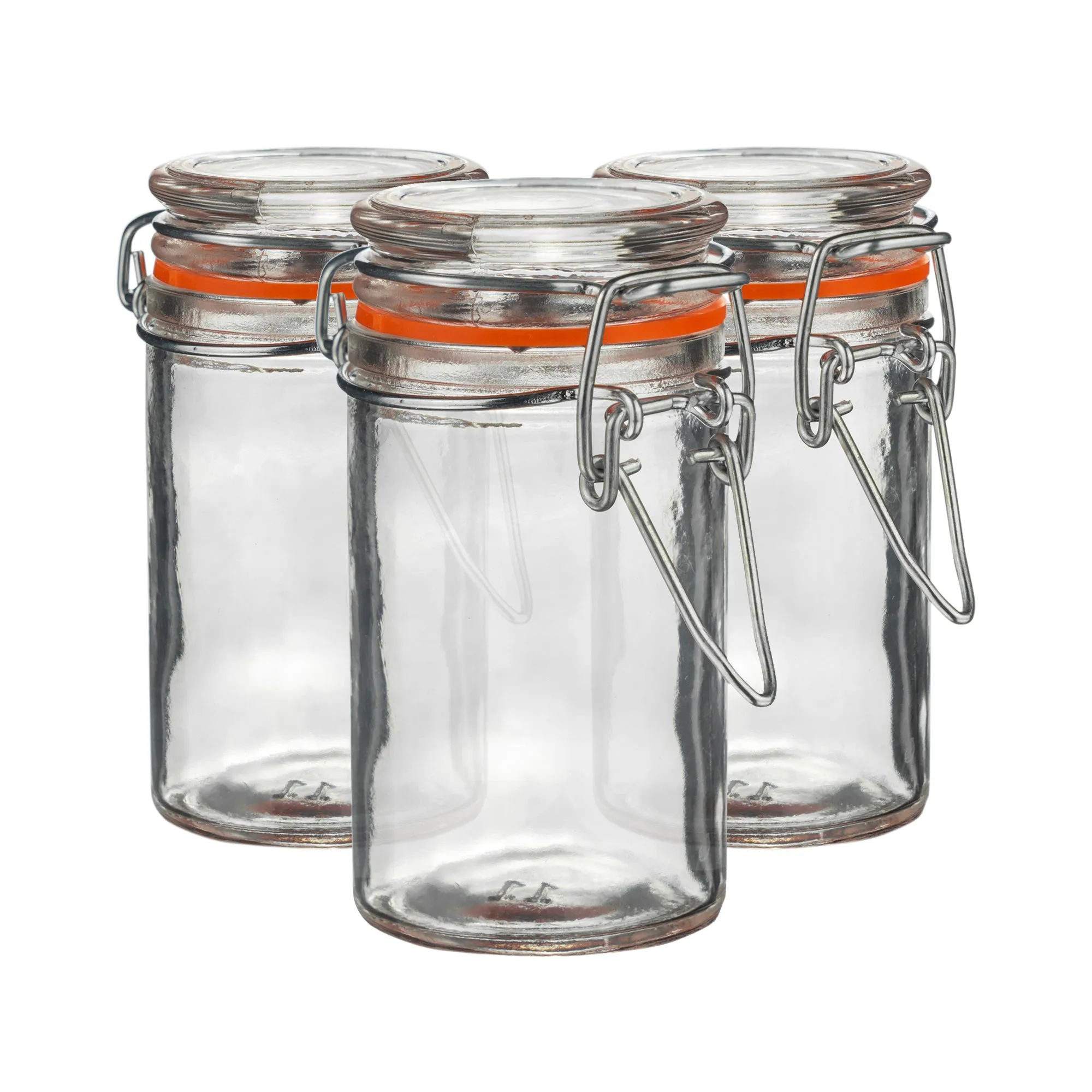 70ml Classic Glass Storage Jars - Pack of 3 - By Argon Tableware