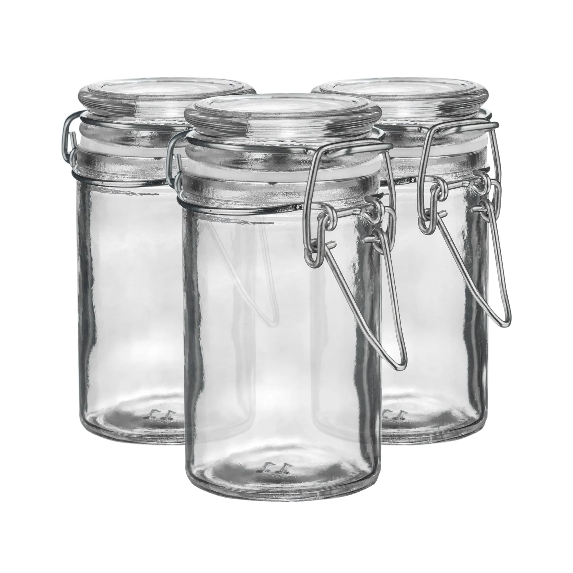 70ml Classic Glass Storage Jars - Pack of 3 - By Argon Tableware