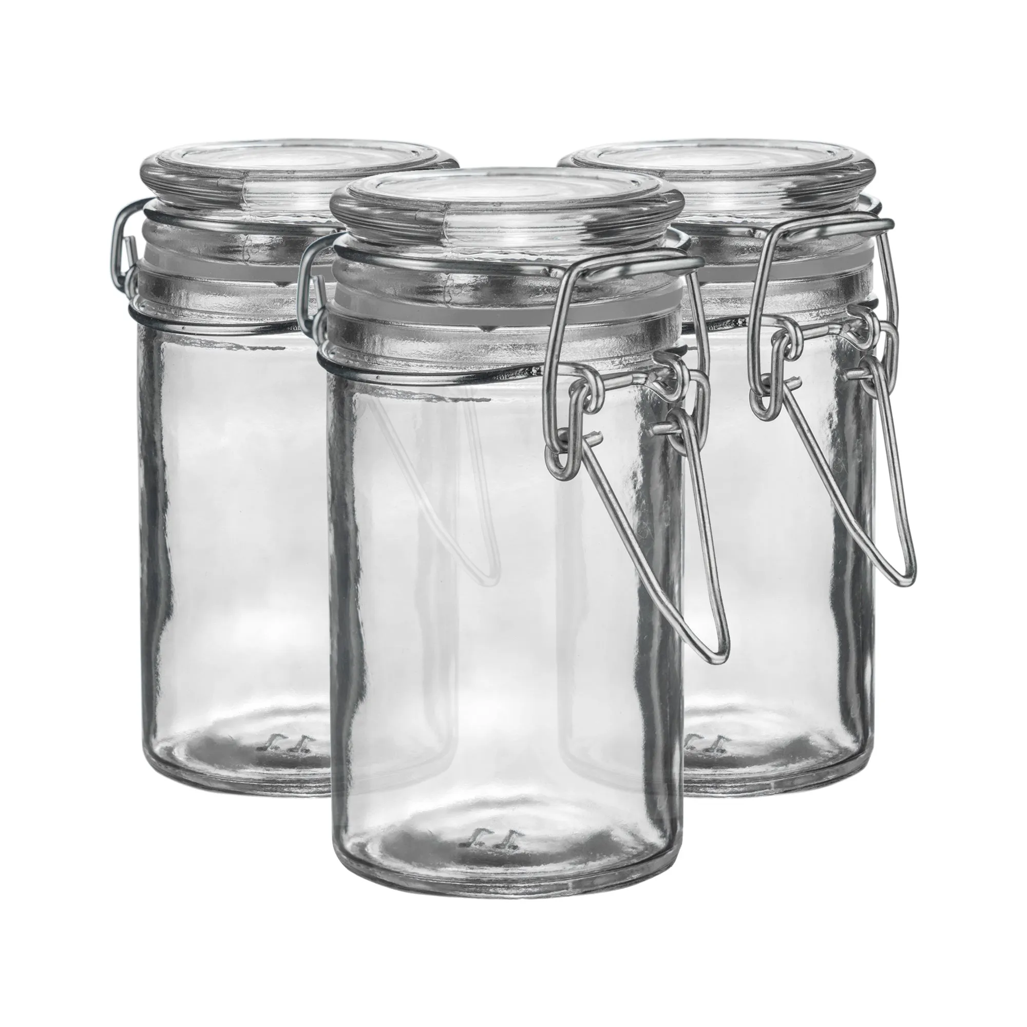 70ml Classic Glass Storage Jars - Pack of 3 - By Argon Tableware