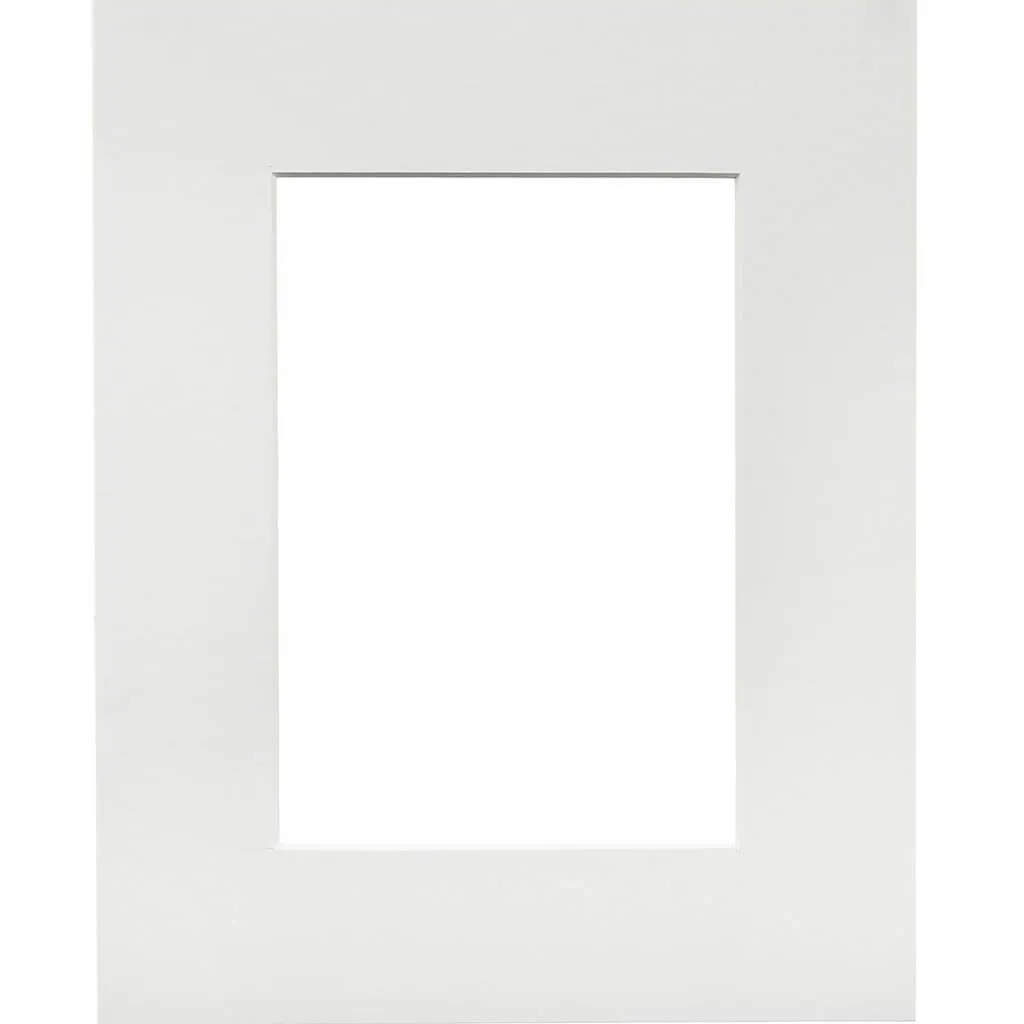 8 x 10 White Picture Frame Mat with 4.5 x 6.5 inch Opening