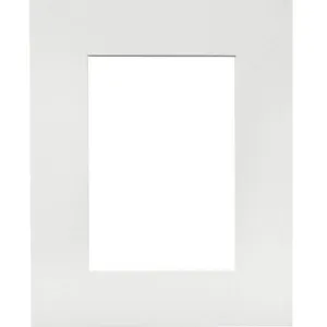 8 x 10 White Picture Frame Mat with 4.5 x 6.5 inch Opening