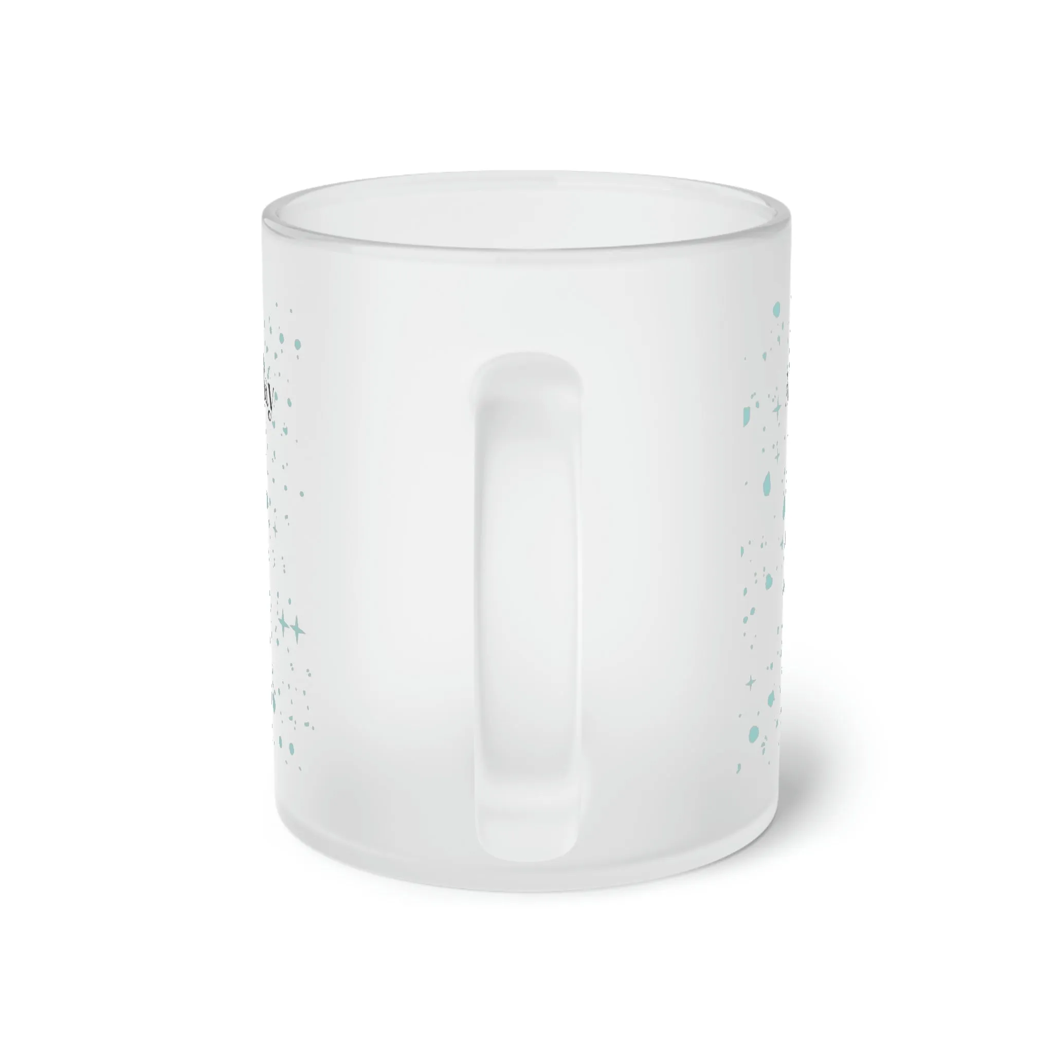 a cup of holiday cheer Frosted Glass Mug