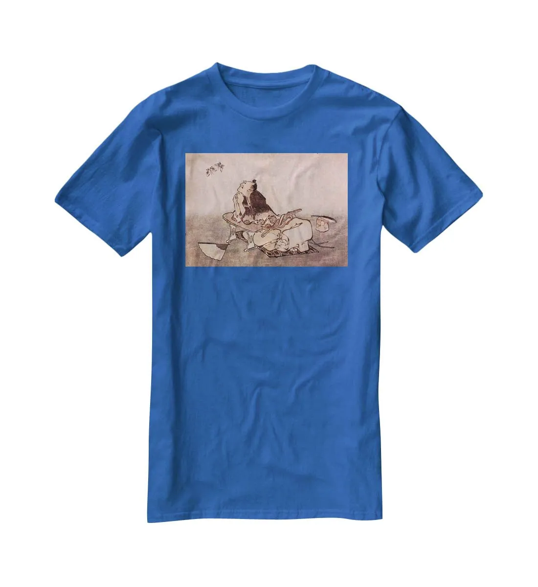 A Philospher looking at two butterflies by Hokusai T-Shirt