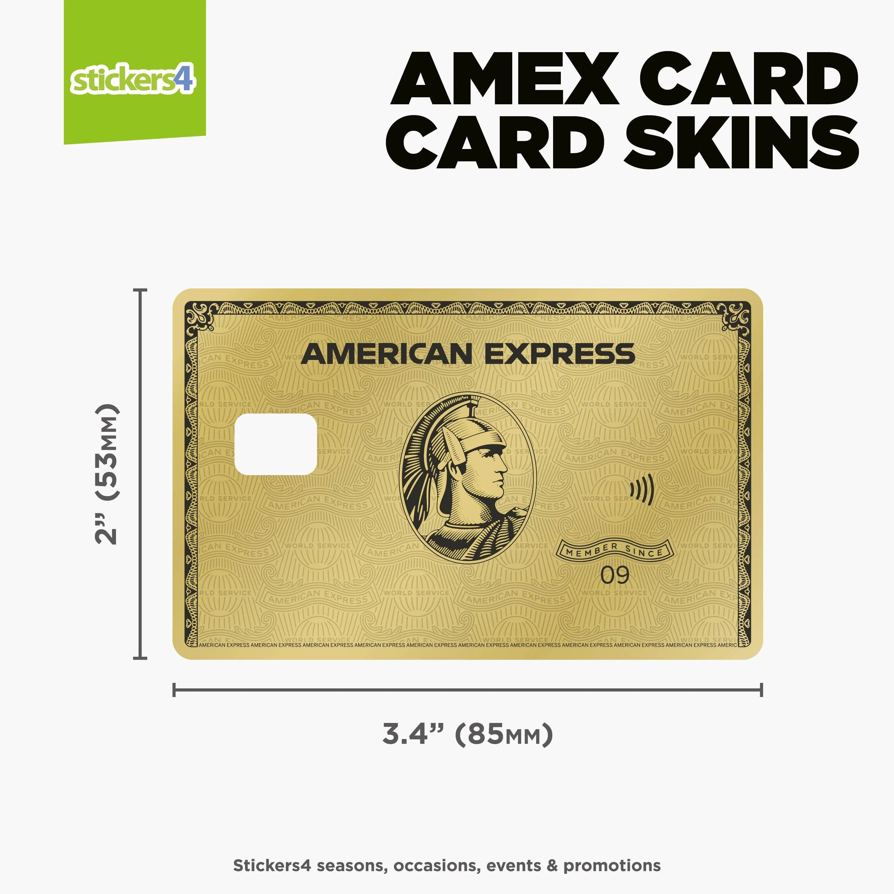 American Express Credit Card Stickers