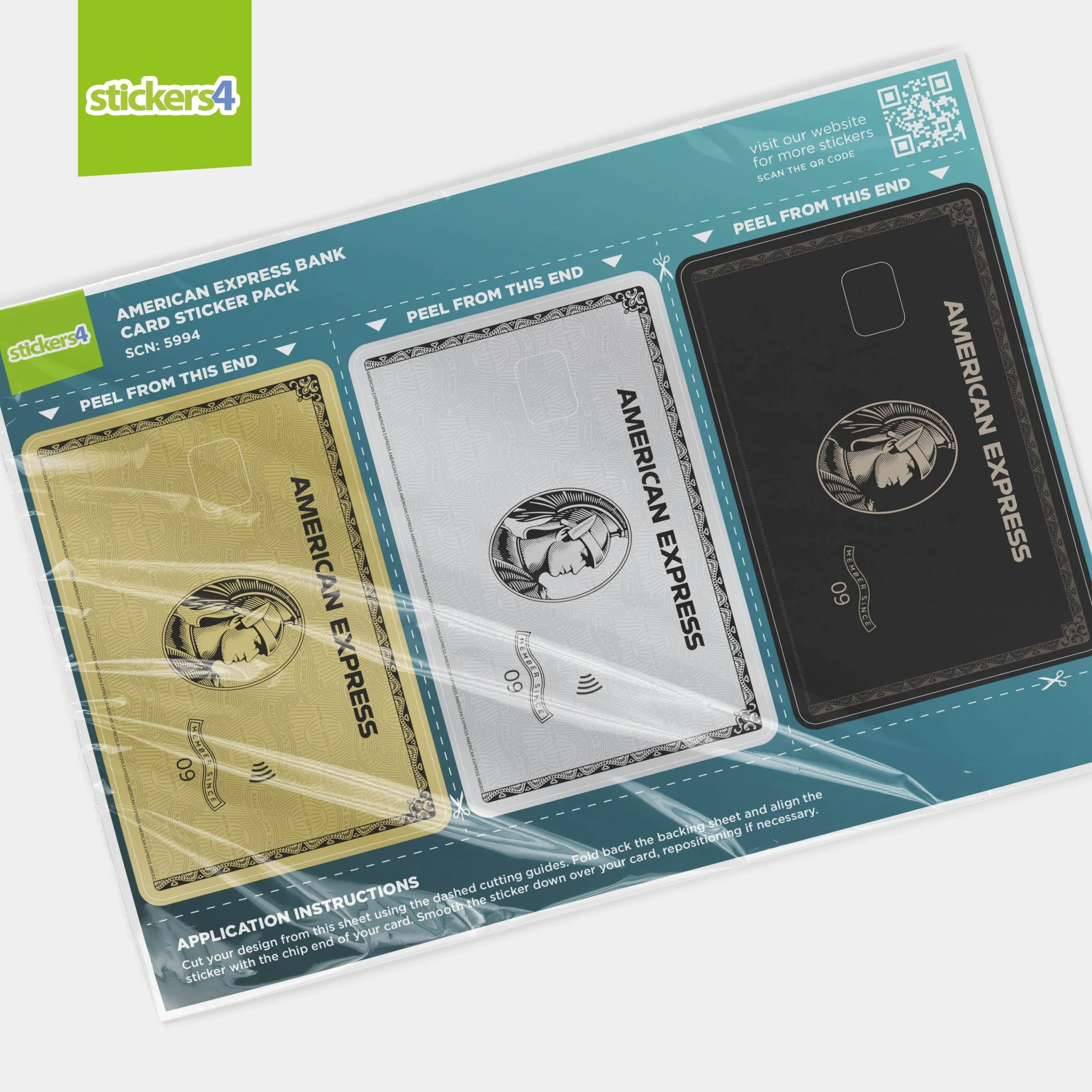 American Express Credit Card Stickers