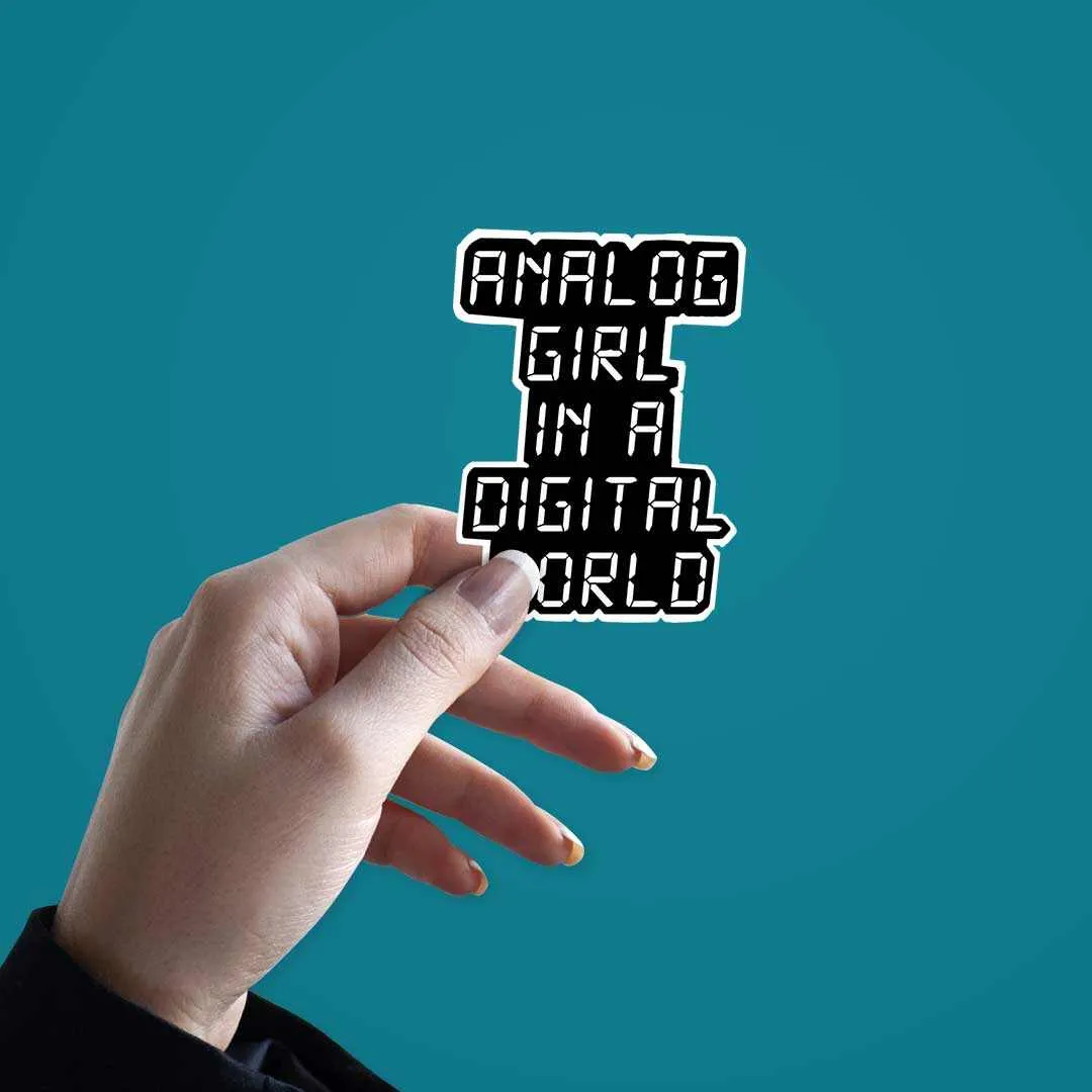 Analog Girl Sticker