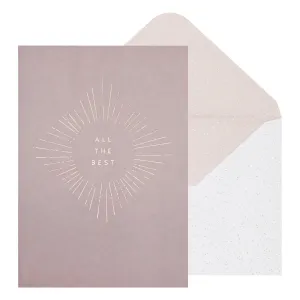 B5 Greeting Card All The Best Mist Grey: Greeting Cards