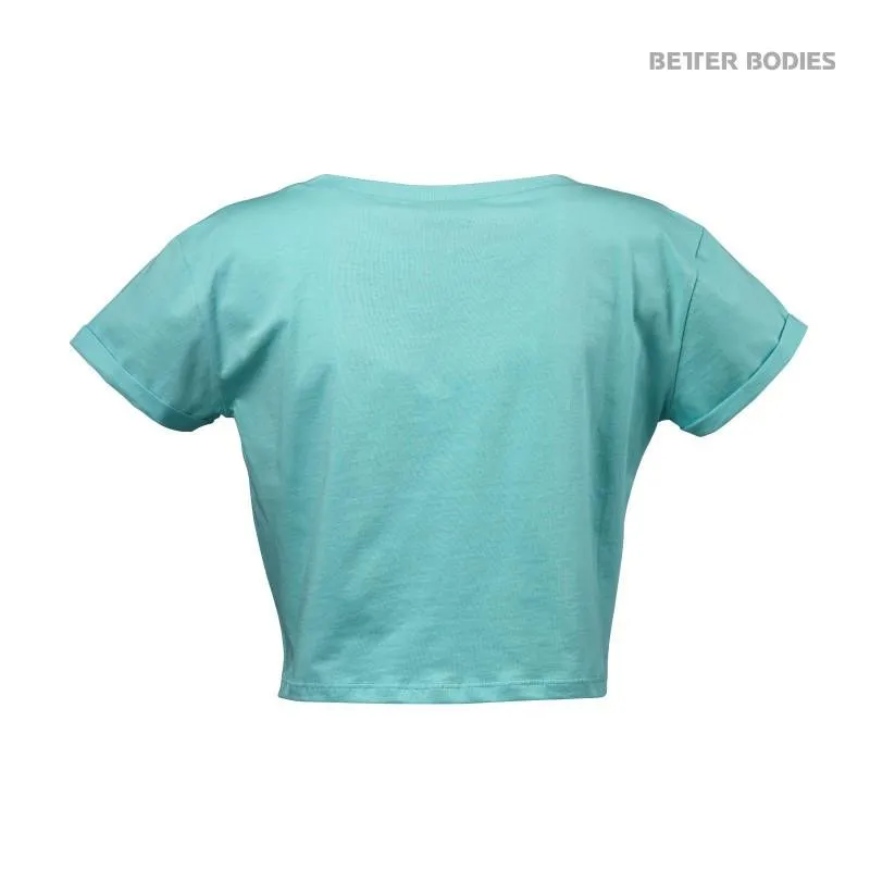 Better Bodies Cropped Tee - Light Aqua