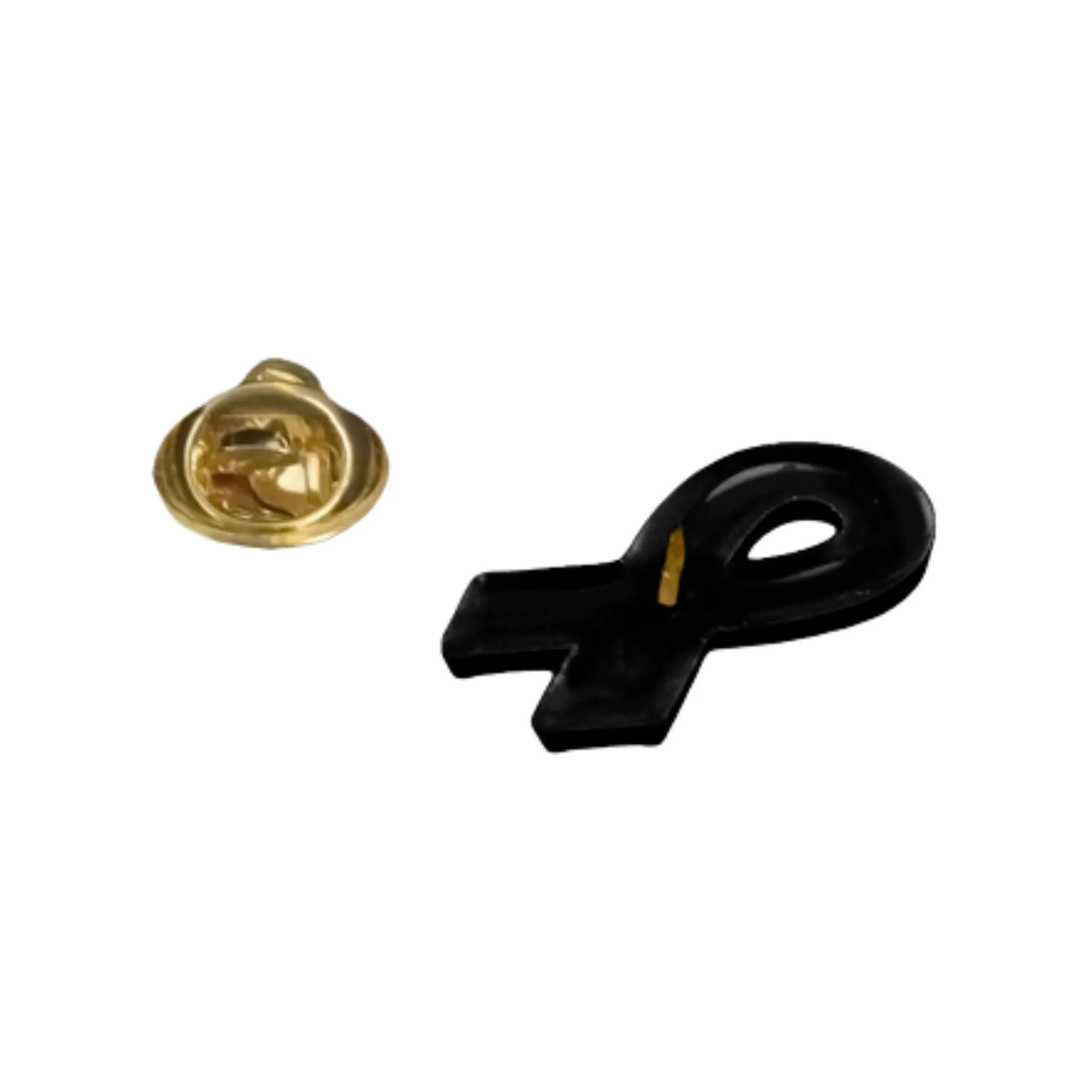 Black Ribbon Silicone Pins