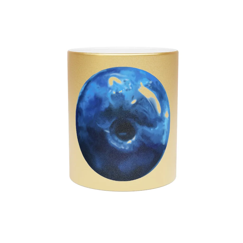 Blueberry Metallic Mug (Silver / Gold)