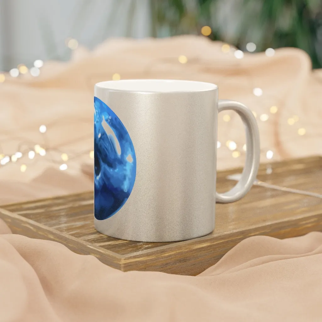 Blueberry Metallic Mug (Silver / Gold)