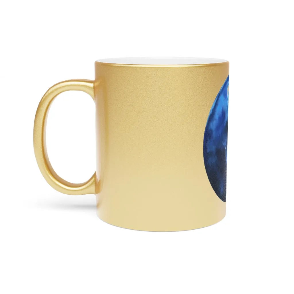 Blueberry Metallic Mug (Silver / Gold)