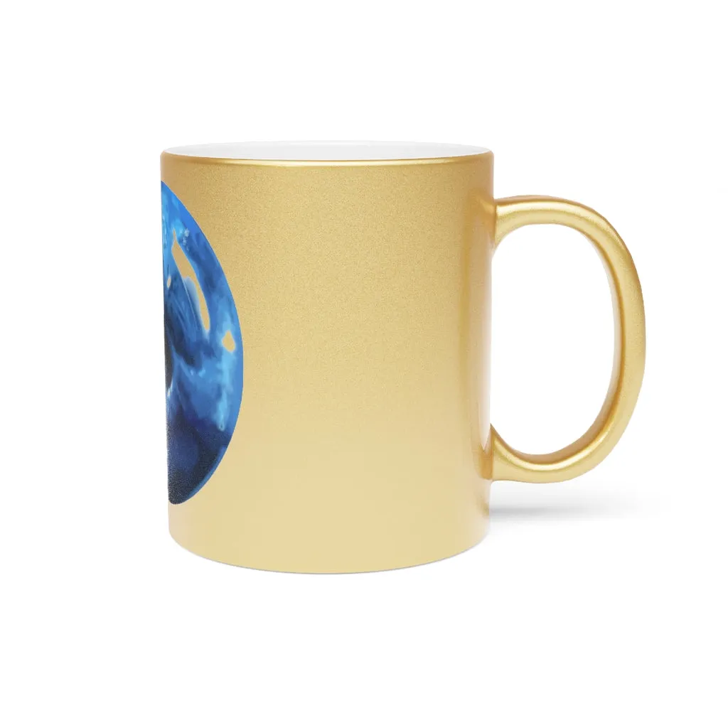 Blueberry Metallic Mug (Silver / Gold)