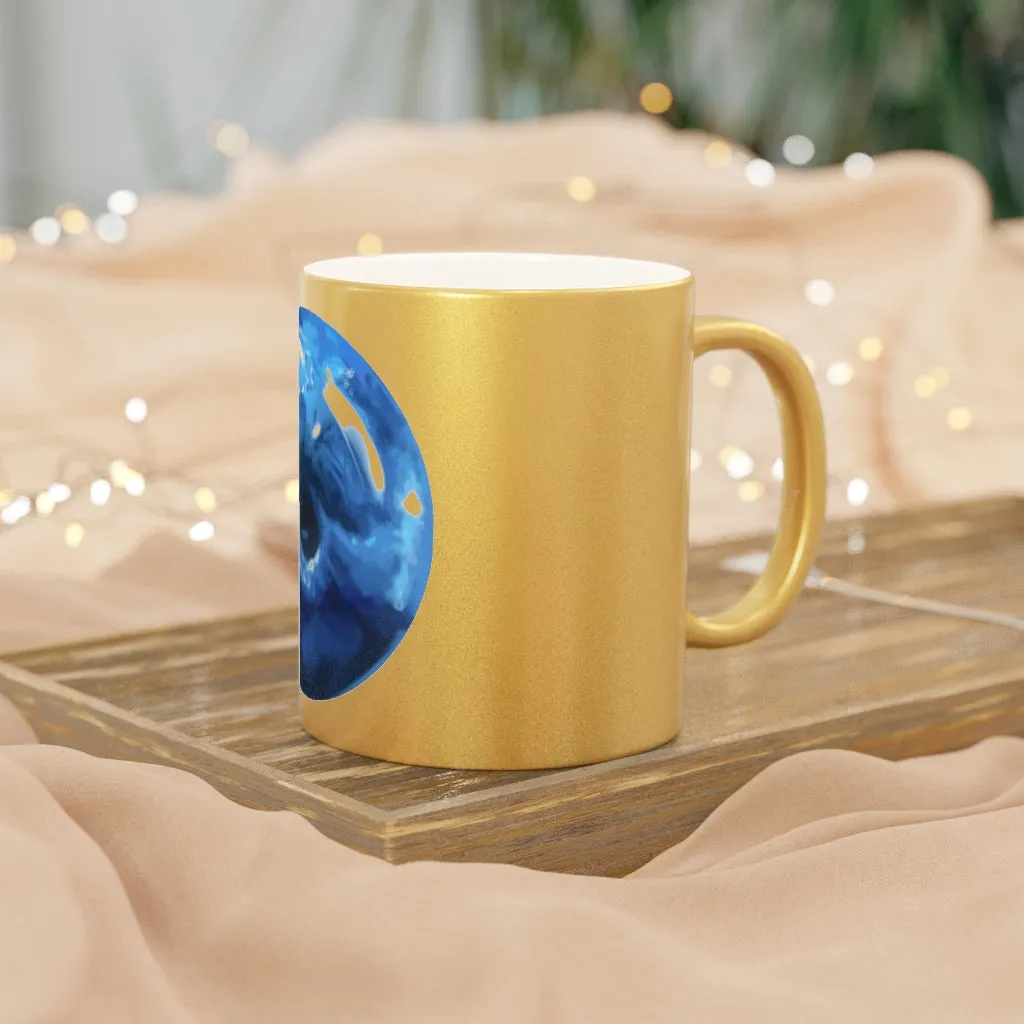 Blueberry Metallic Mug (Silver / Gold)