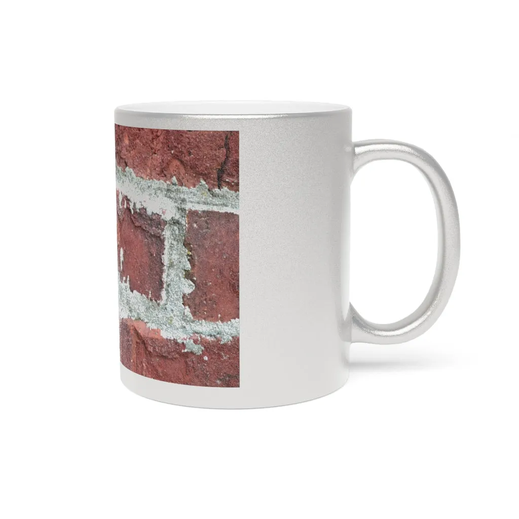 Bricks Metallic Mug (Silver / Gold)