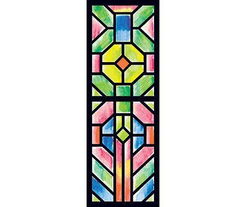 Cardboard Stained Glass Frames Pack of 20