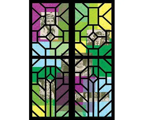 Cardboard Stained Glass Frames Pack of 20