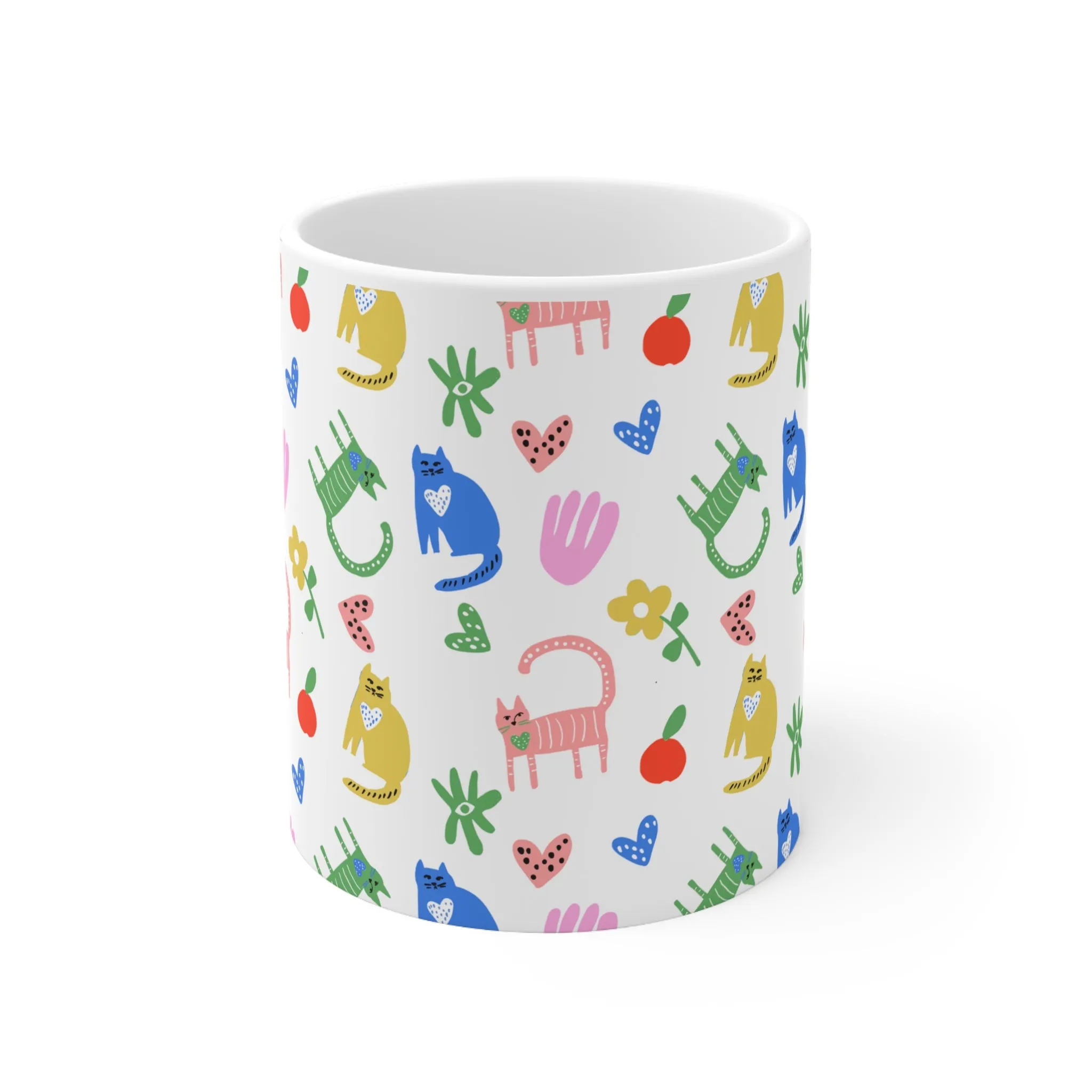 Cat Party Ceramic Mug 11oz