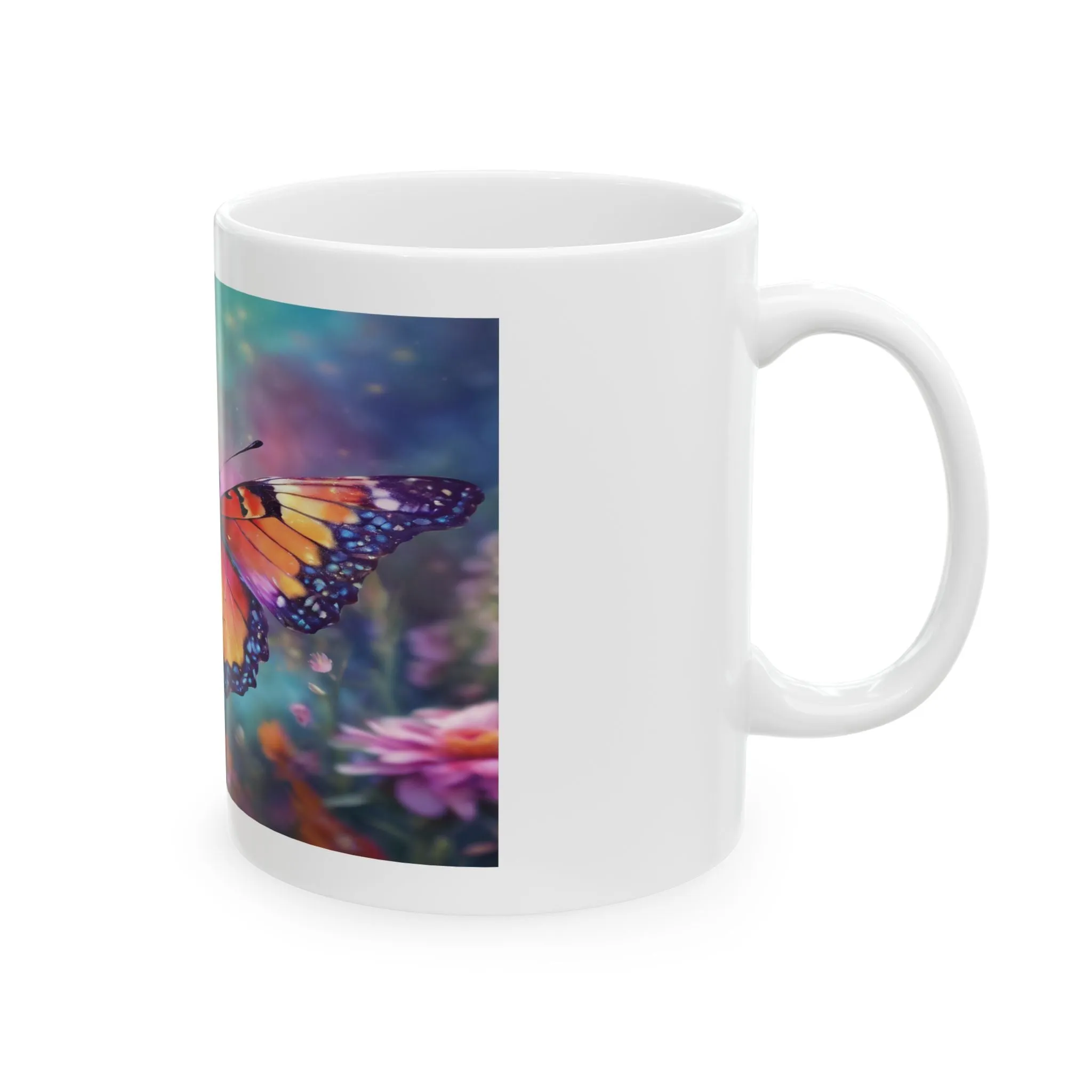 Ceramic Mug, (11oz, 15oz) Butterfly Full