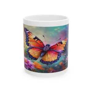 Ceramic Mug, (11oz, 15oz) Butterfly Full