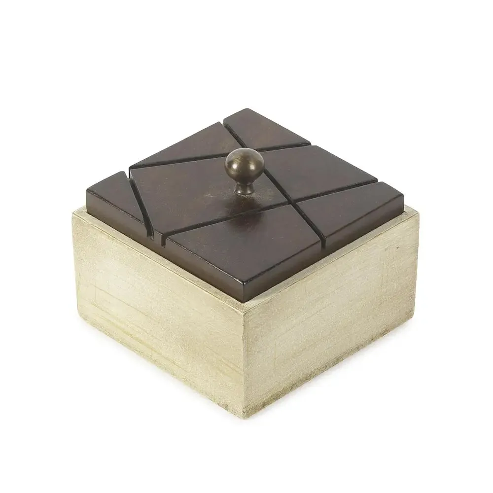 Coffee Square Wooden Box