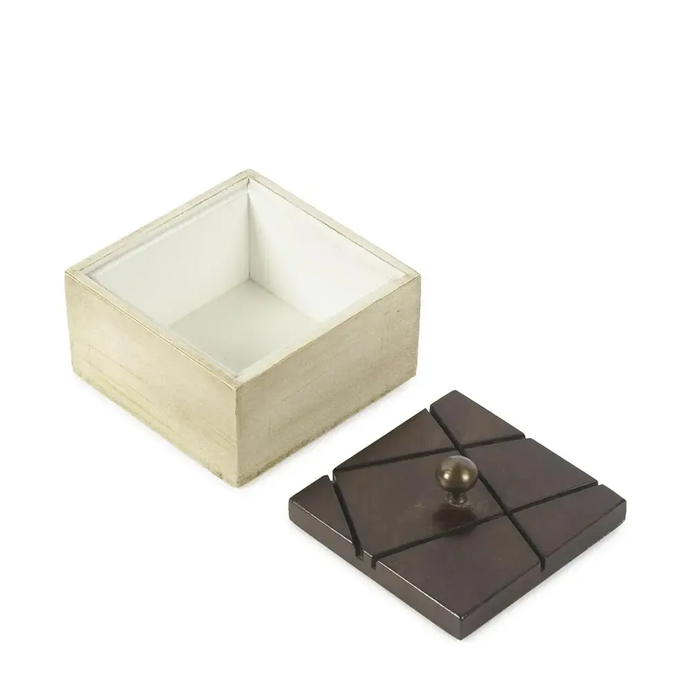 Coffee Square Wooden Box