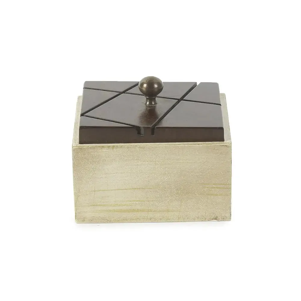 Coffee Square Wooden Box