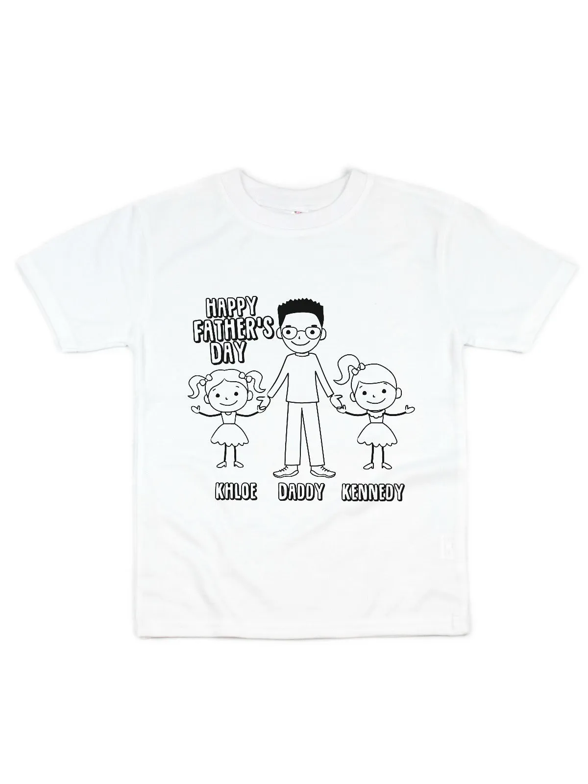 Coloring Tee Happy Father's Day Shirt Gift for Dad