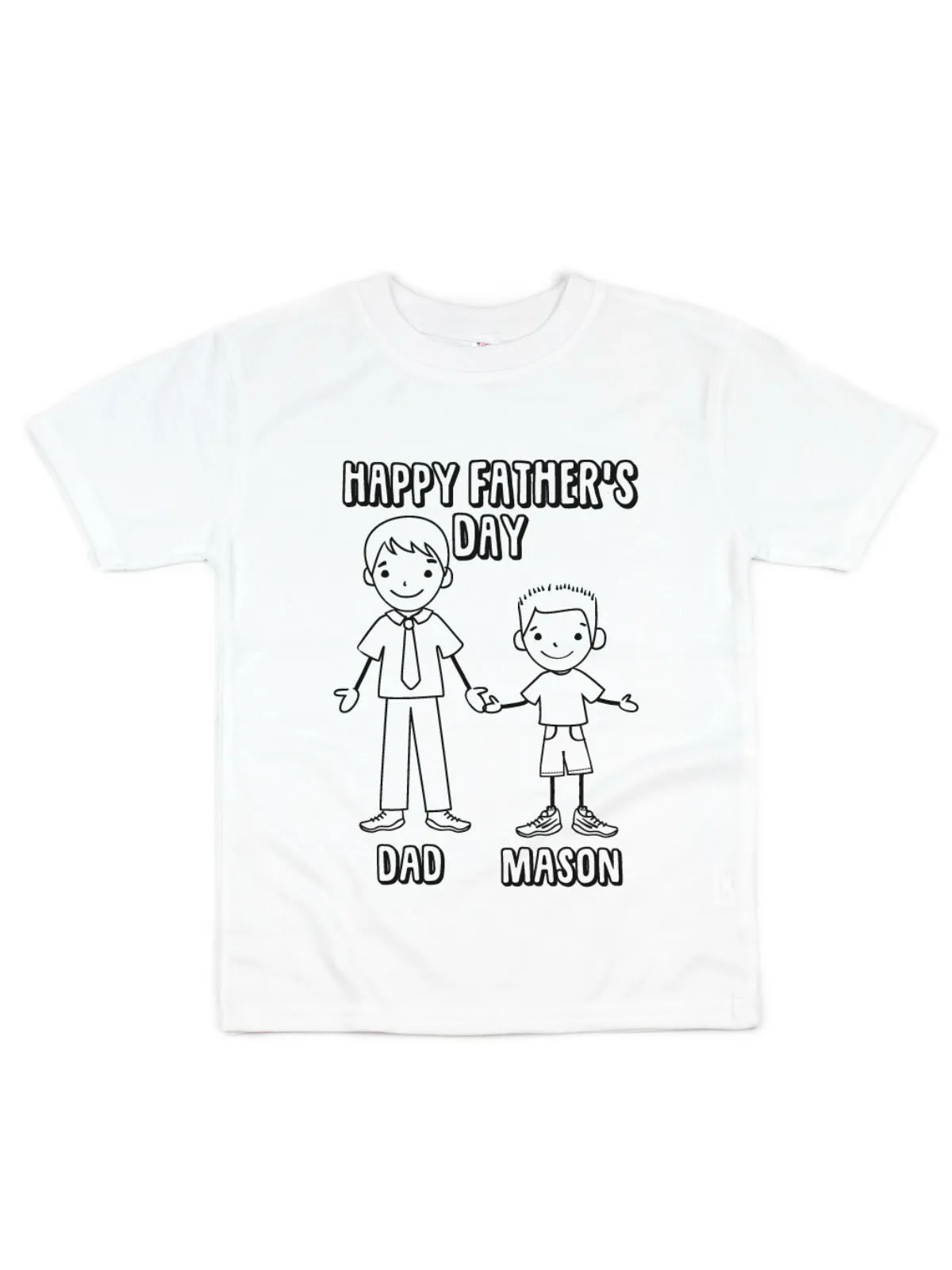 Coloring Tee Happy Father's Day Shirt Gift for Dad