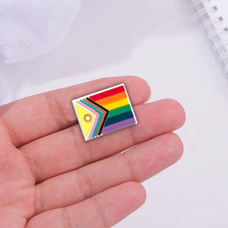 Daniel Quasar Intersex-Inclusive Progress Pride Flag Lapel Pins