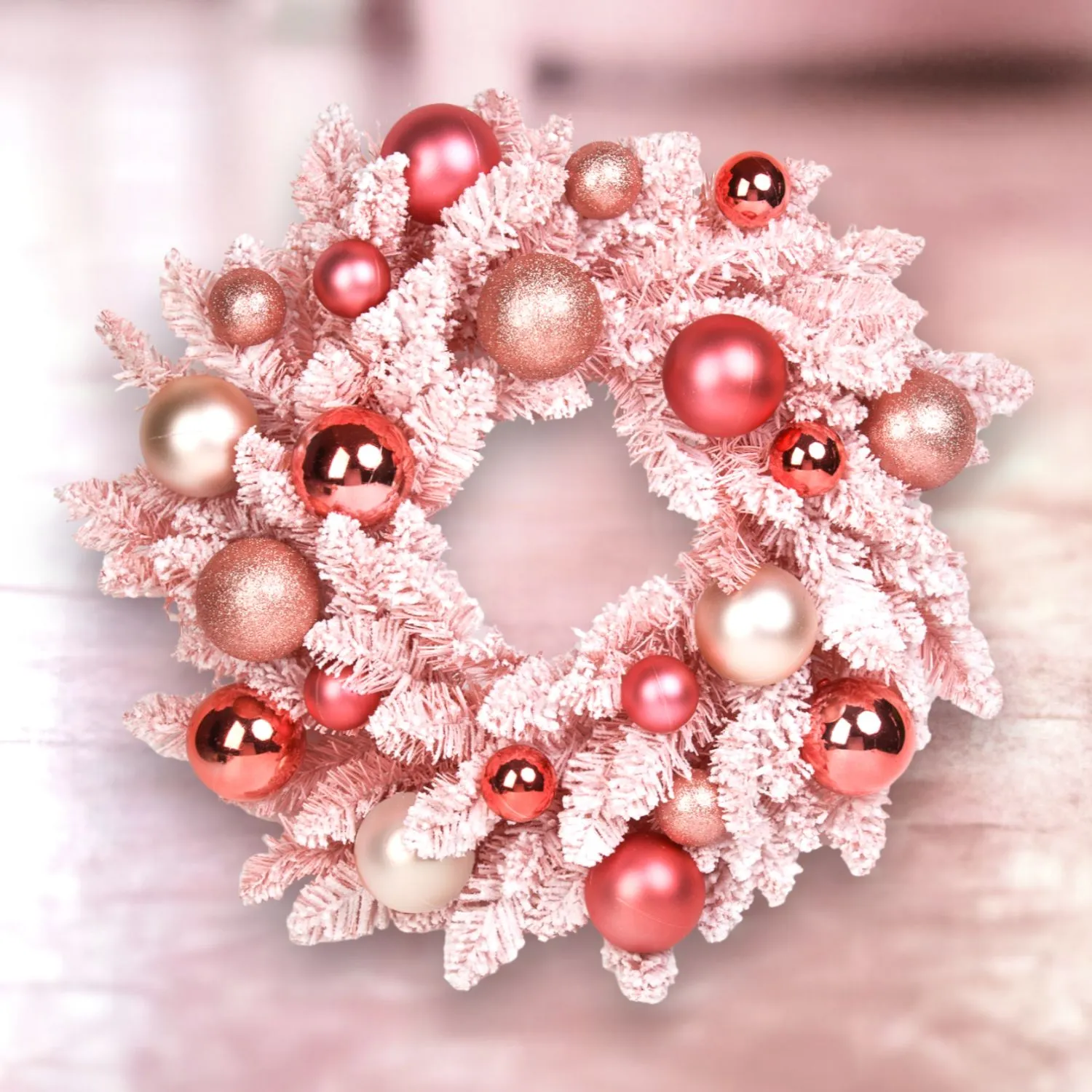 December Diamonds Candy Towne Pink Multicolor Wreath