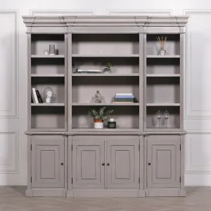 Distressed Bookcase Display Cabinet