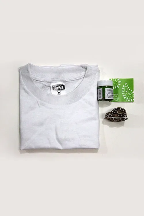 DIY T Shirt Block Print Kit - Turtle