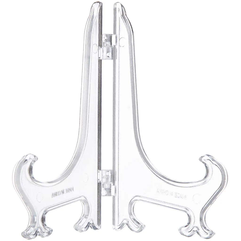 Easel Display Stand  - Plastic - Clear - 5 inches