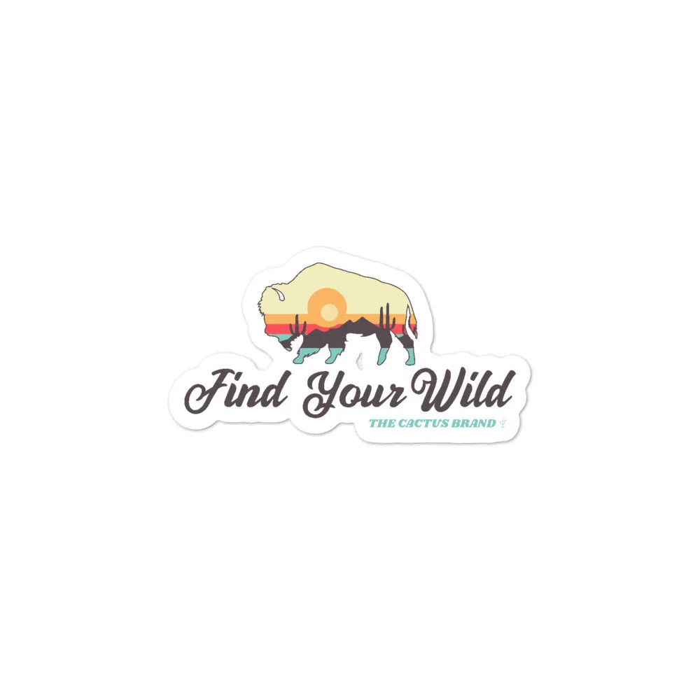 Find Your Wild Sticker