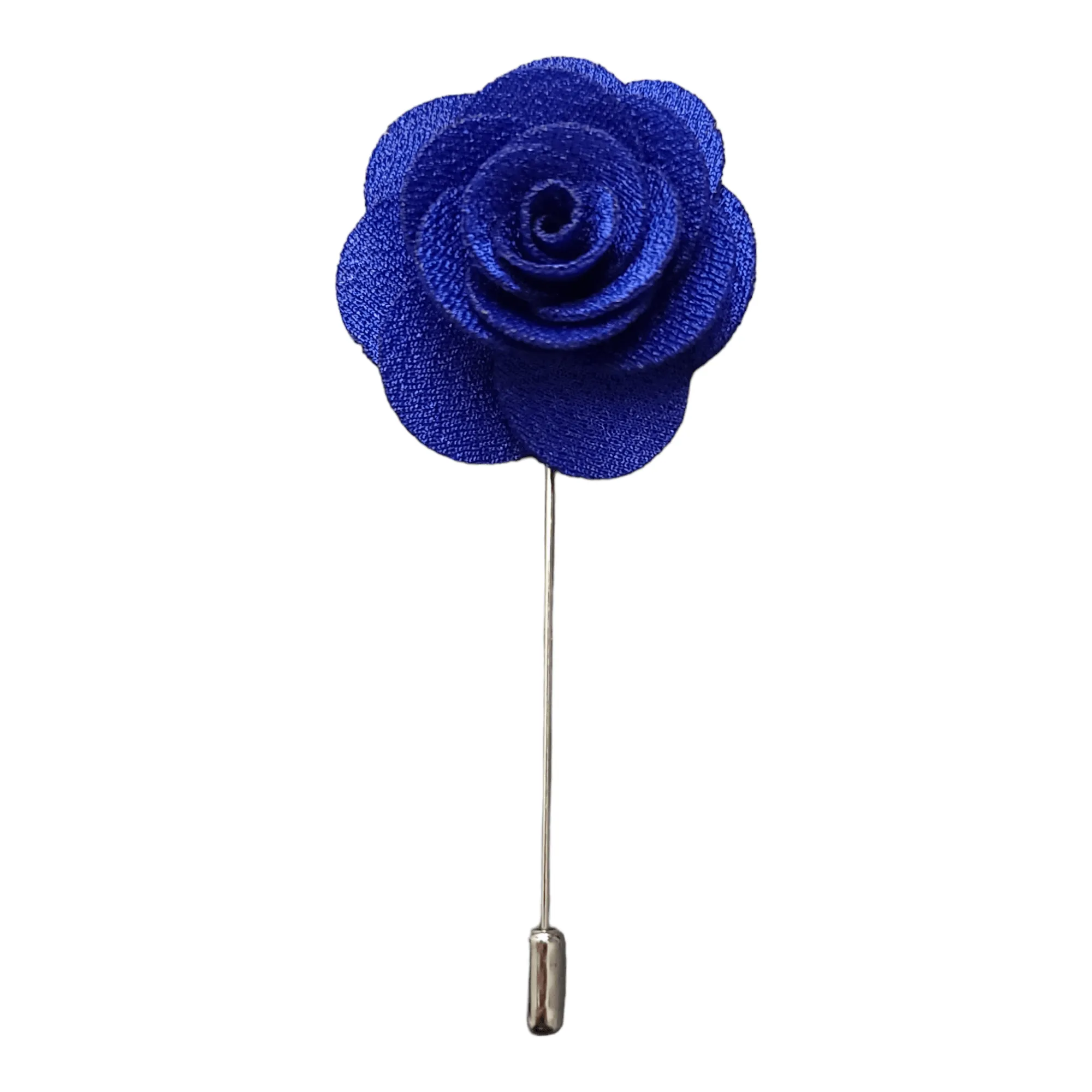 Flower Lapel Pin Royal Blue