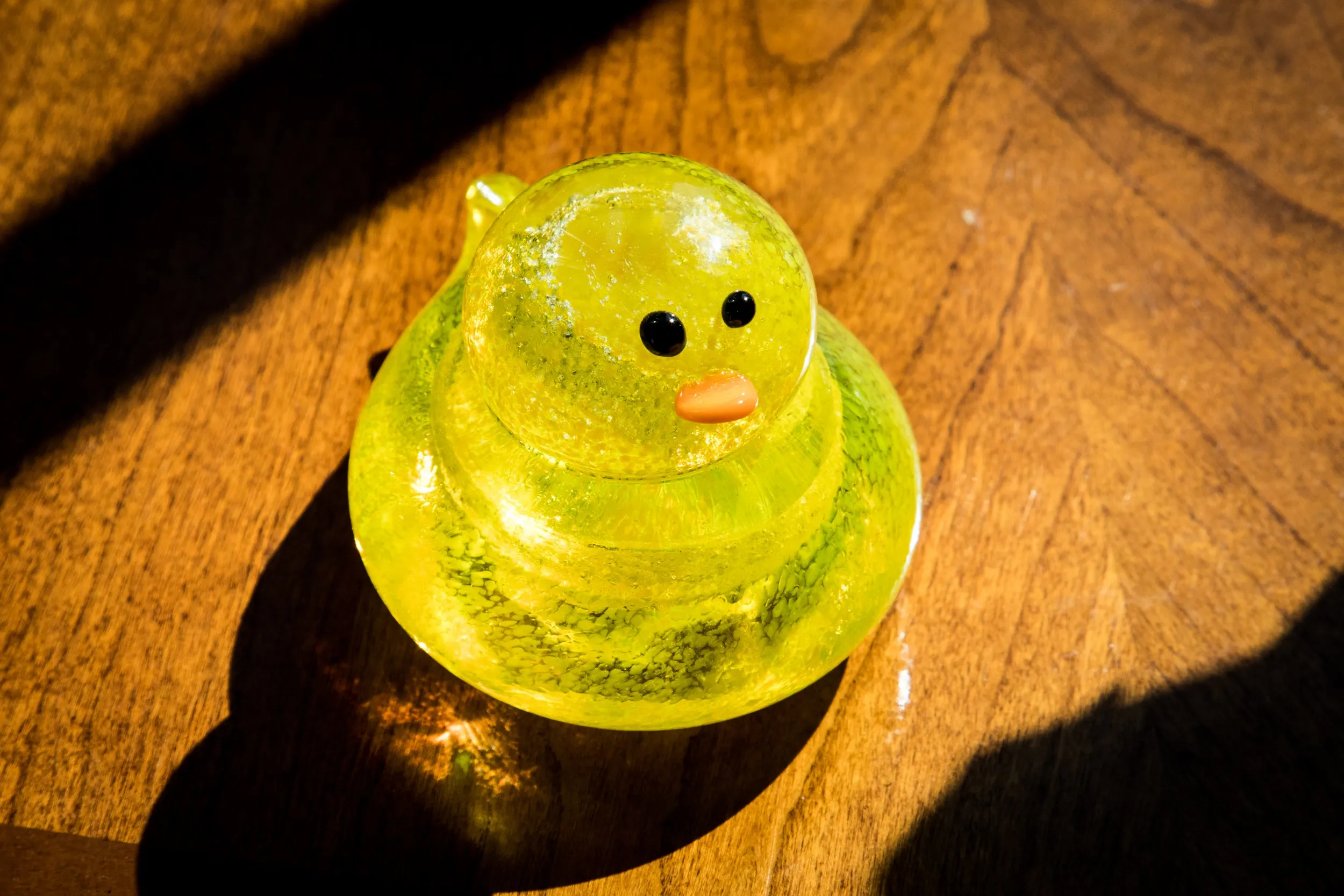 Glass Rubber Ducky with Ashes