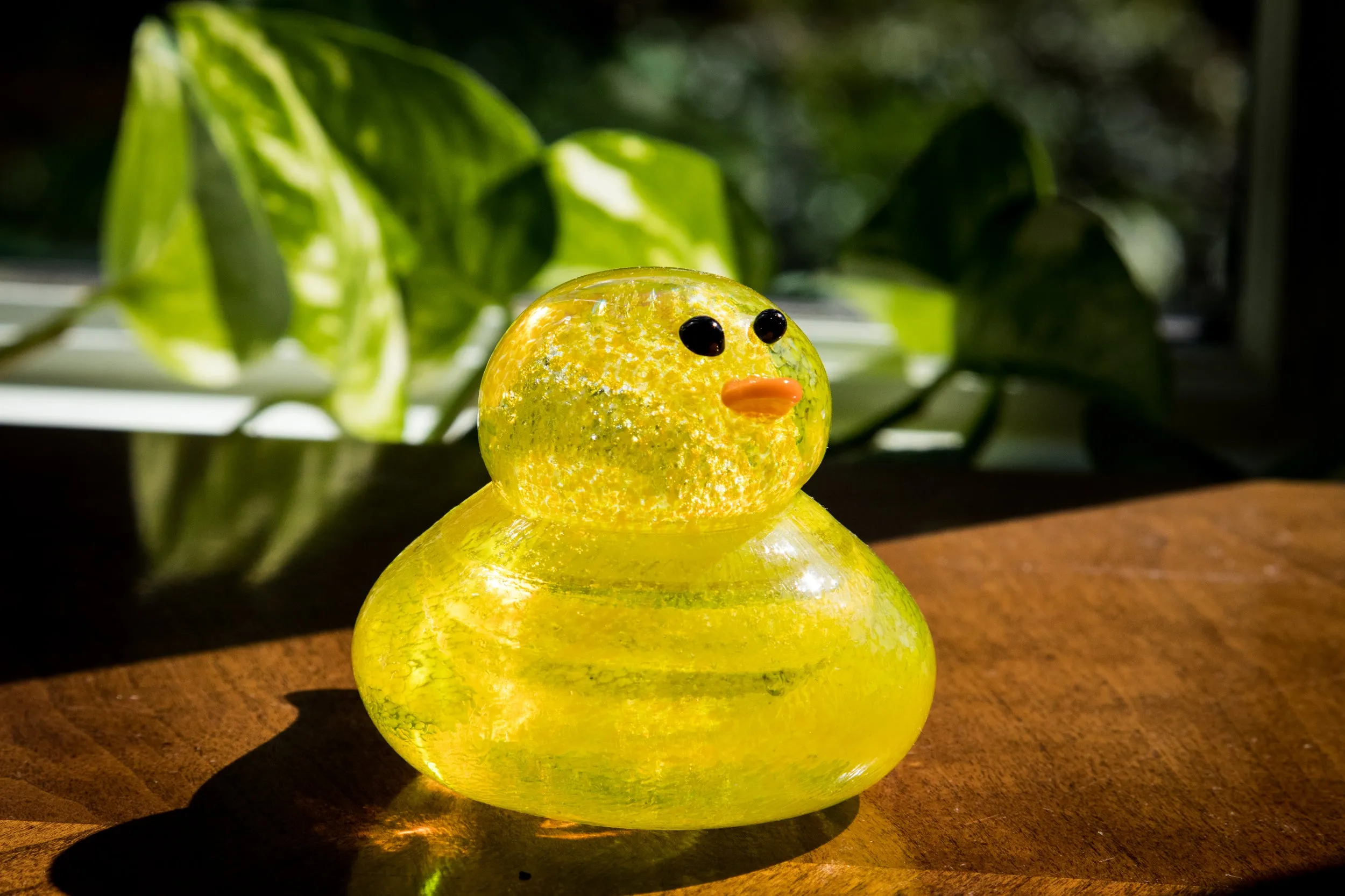 Glass Rubber Ducky with Ashes