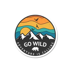 Go Wild Adventure Is Calling  Sticker