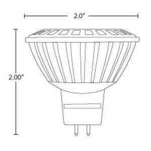 Halco MR16/3M4GRN/NFL/LED MR16 Narrow Flood Green Lamp