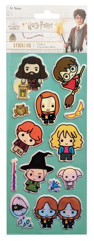 Harry Potter Stickers 3 Pack - Puffy