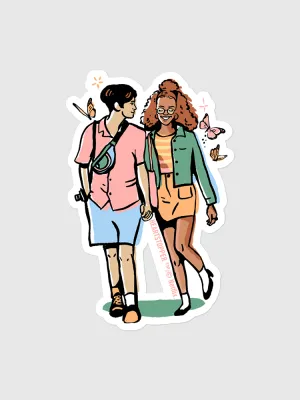 Heartstopper Elle & Tao Sticker