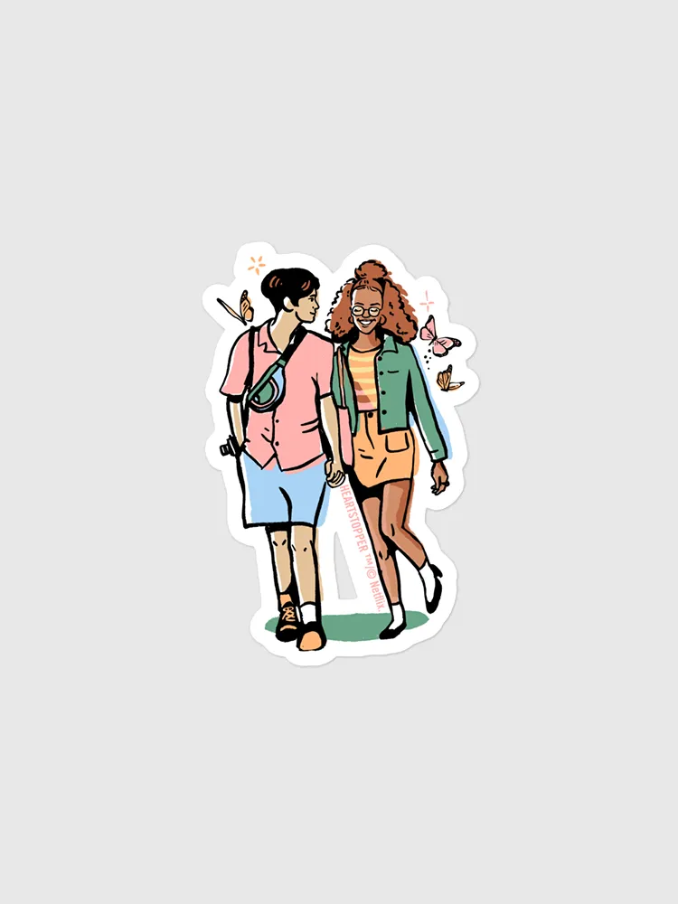 Heartstopper Elle & Tao Sticker