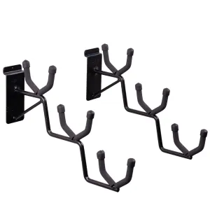 Hold Up Displays Horizontal Slatwall Gun Rack for 3 Rifles HD105-3SW